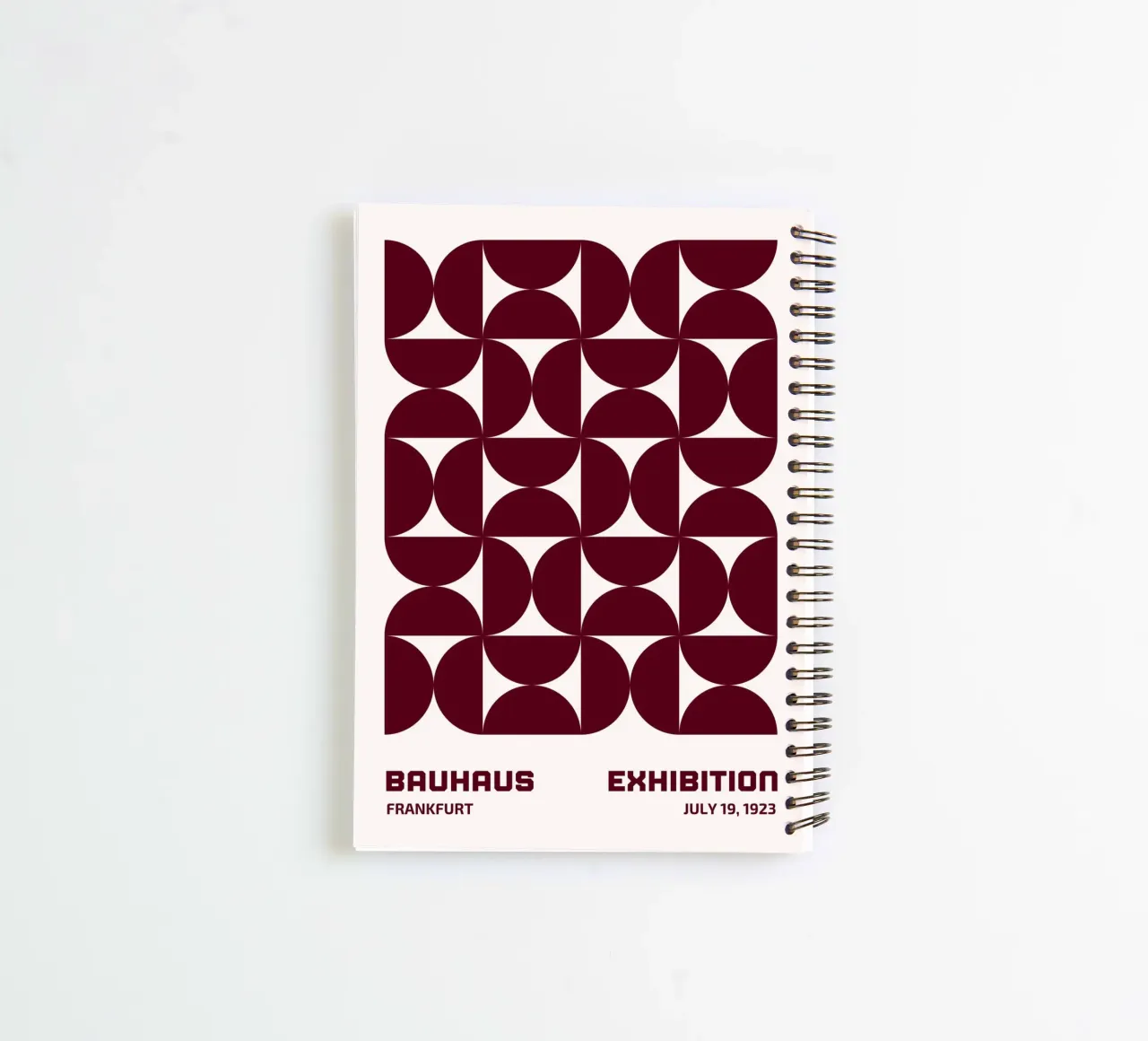 Bauhaus Modular - Abstract retro pattern spiral notebook by Studio Vibe