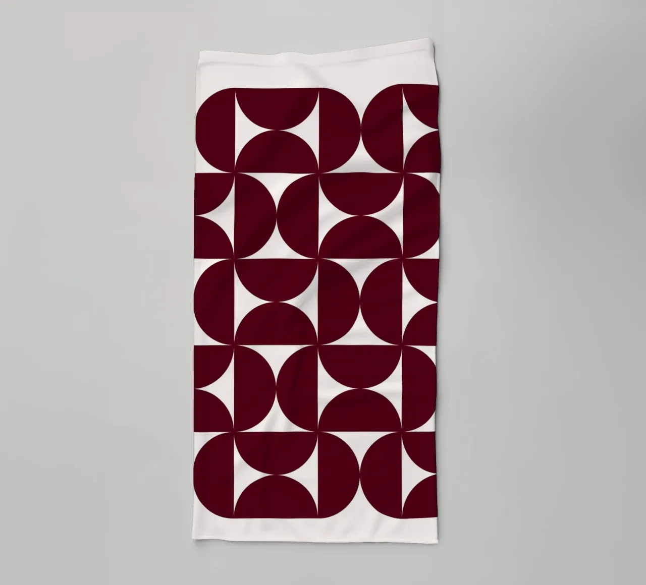 Bauhaus Modular - Abstract retro pattern towel by Studio Vibe