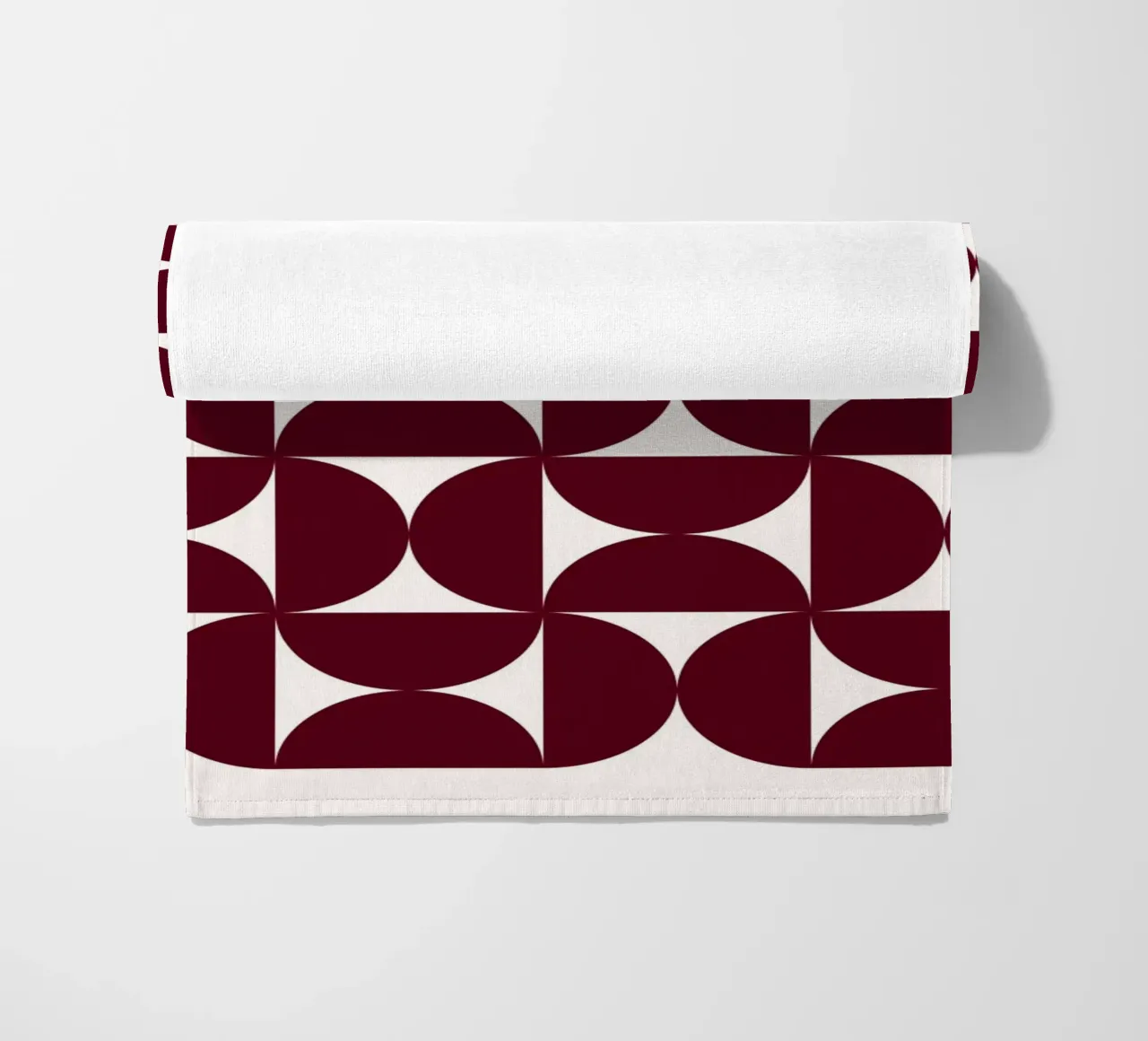Bauhaus Modular - Abstract retro pattern beach towel by Studio Vibe