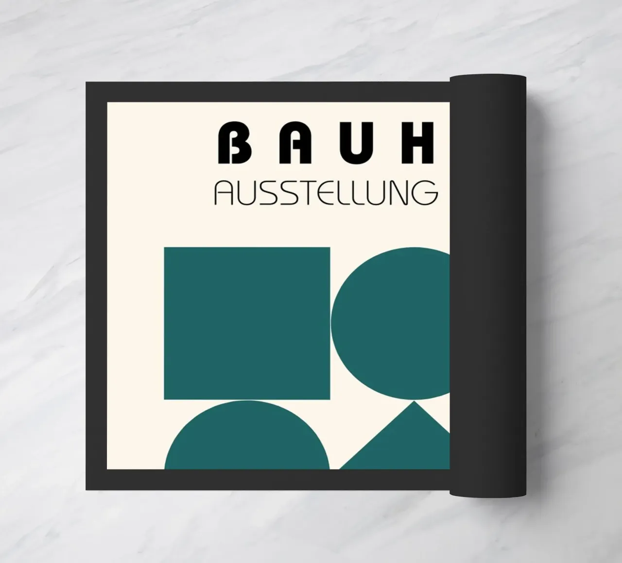 Geometria Bauhaus - design moderno e retrò zerbino da Studio Vibe