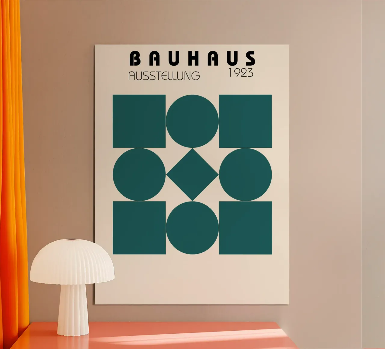 Geometria Bauhaus - design moderno e retrò carta hahnemühle da Studio Vibe