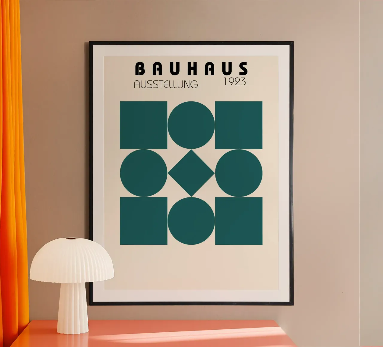 Geometria Bauhaus - design moderno e retrò carta hahnemühle da Studio Vibe
