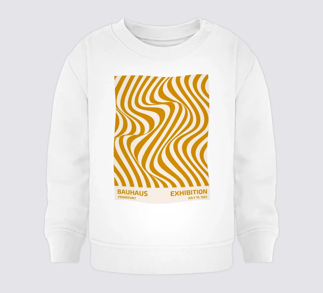Bauhaus Wave Art - Poster astratto retrò felpa neonato da Studio Vibe