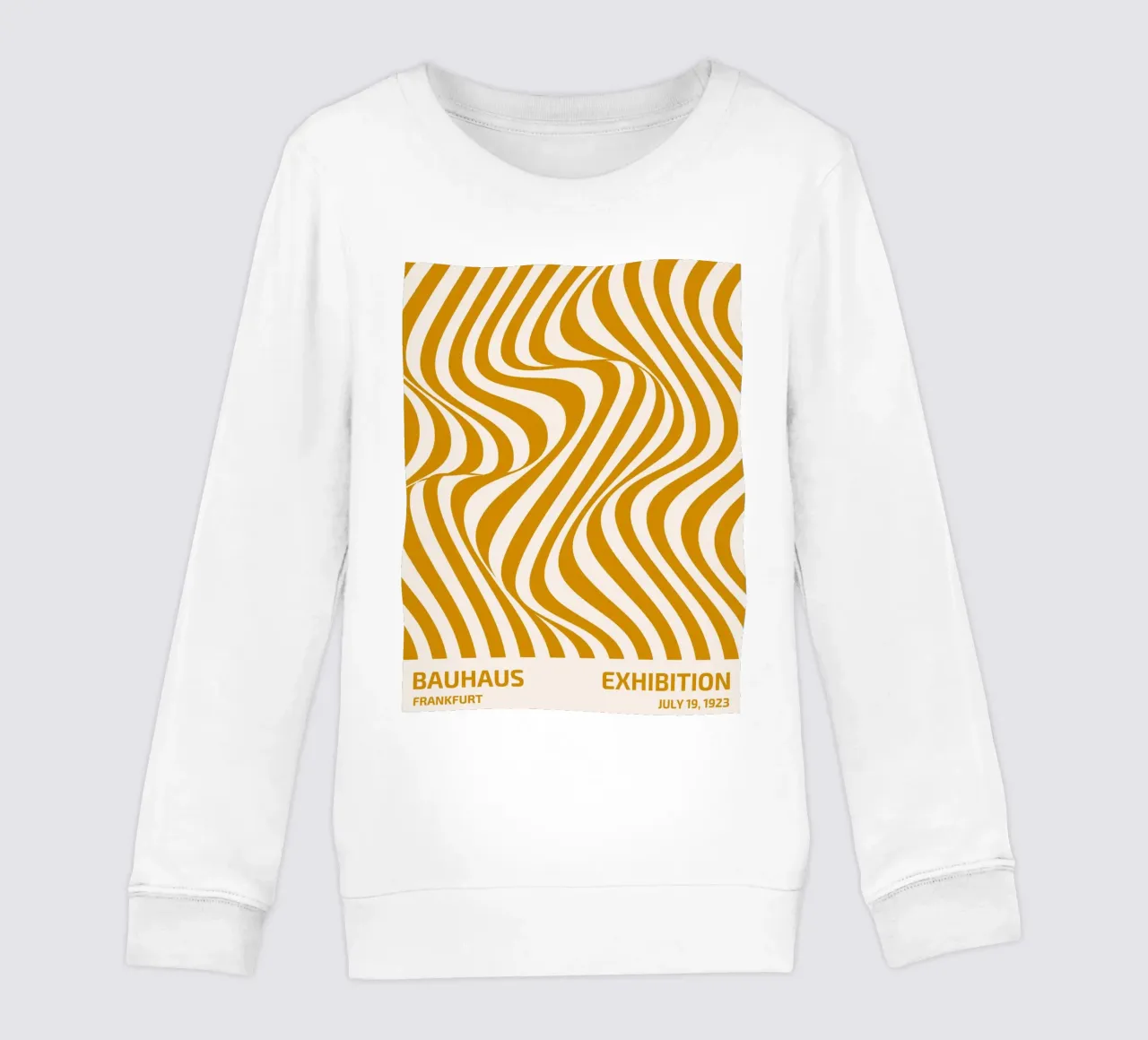 Bauhaus Wave Art - Poster astratto retrò felpa bambino da Studio Vibe