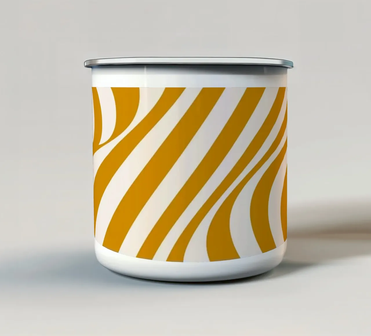 Bauhaus Wave Art - Poster astratto retrò tazza in smalto da Studio Vibe