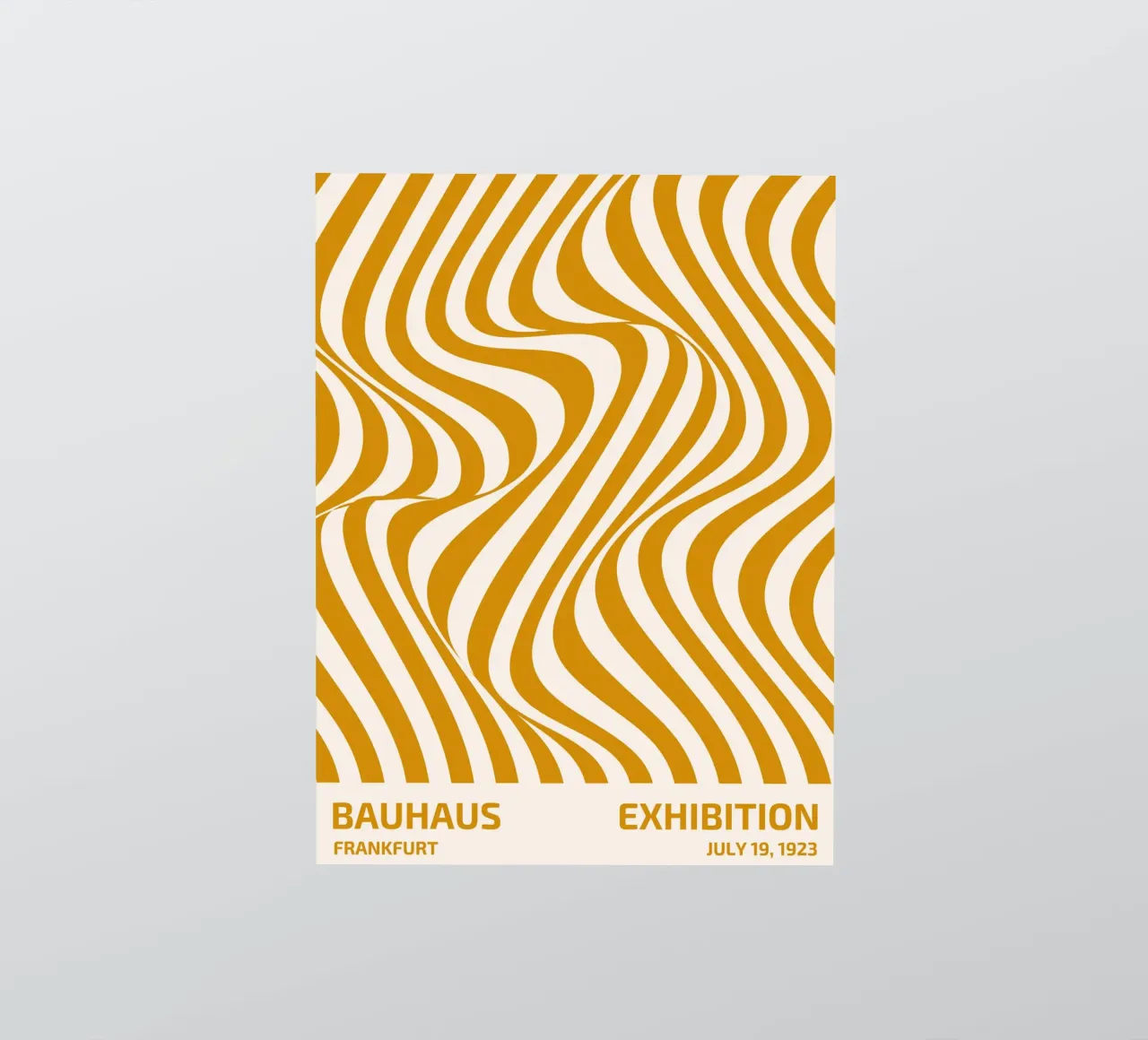 Bauhaus Wave Art - Retro Abstract Poster sticker by Studio Vibe