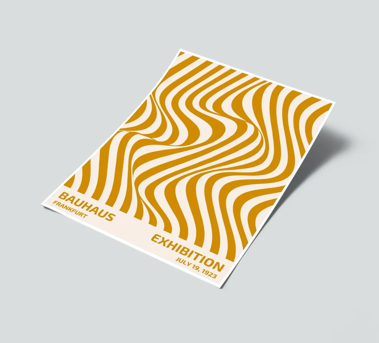 Bauhaus Wave Art - Retro Abstract Poster sticker sheet by Studio Vibe