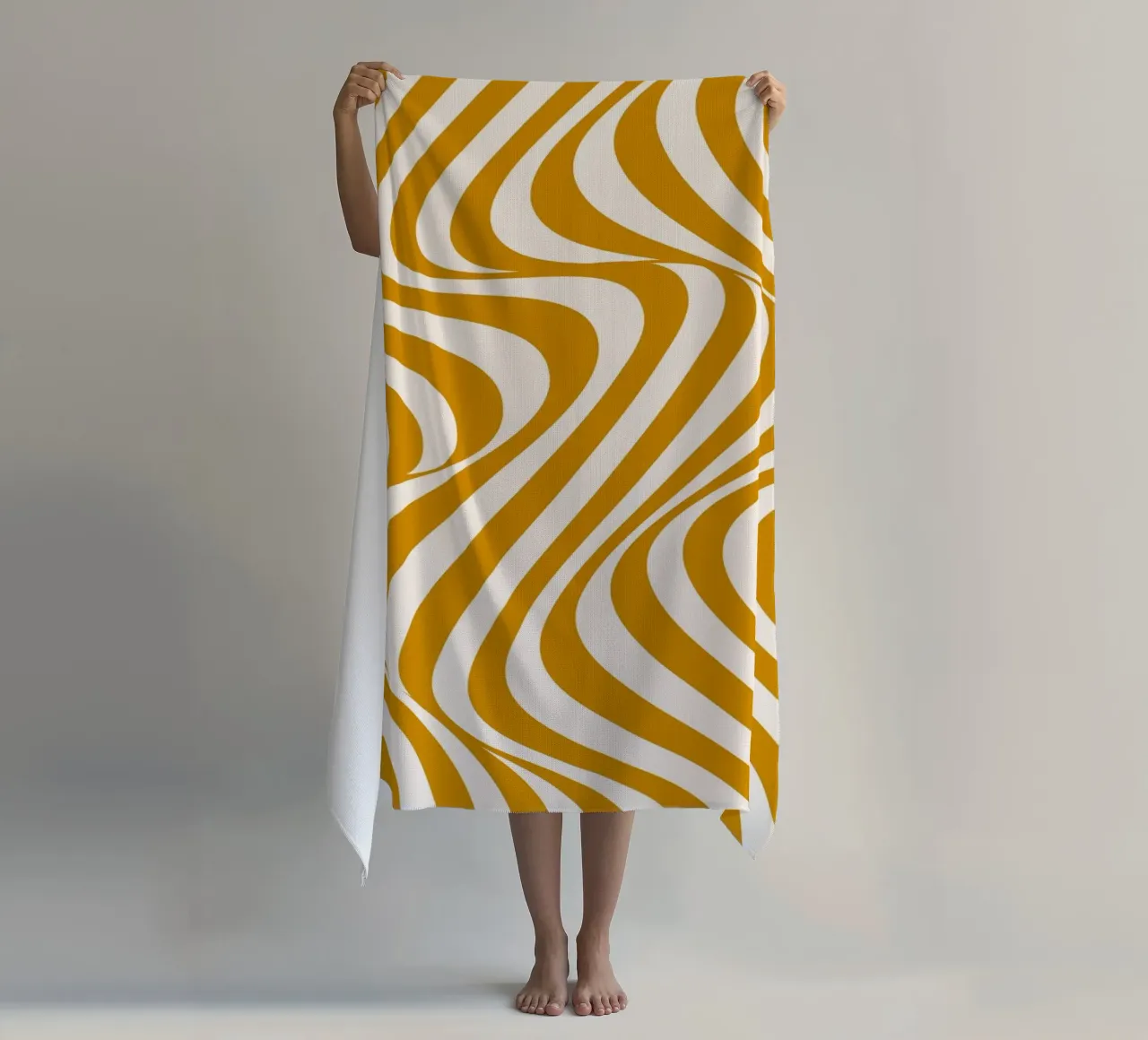 Bauhaus Wave Art - Poster astratto retrò telo mare da Studio Vibe