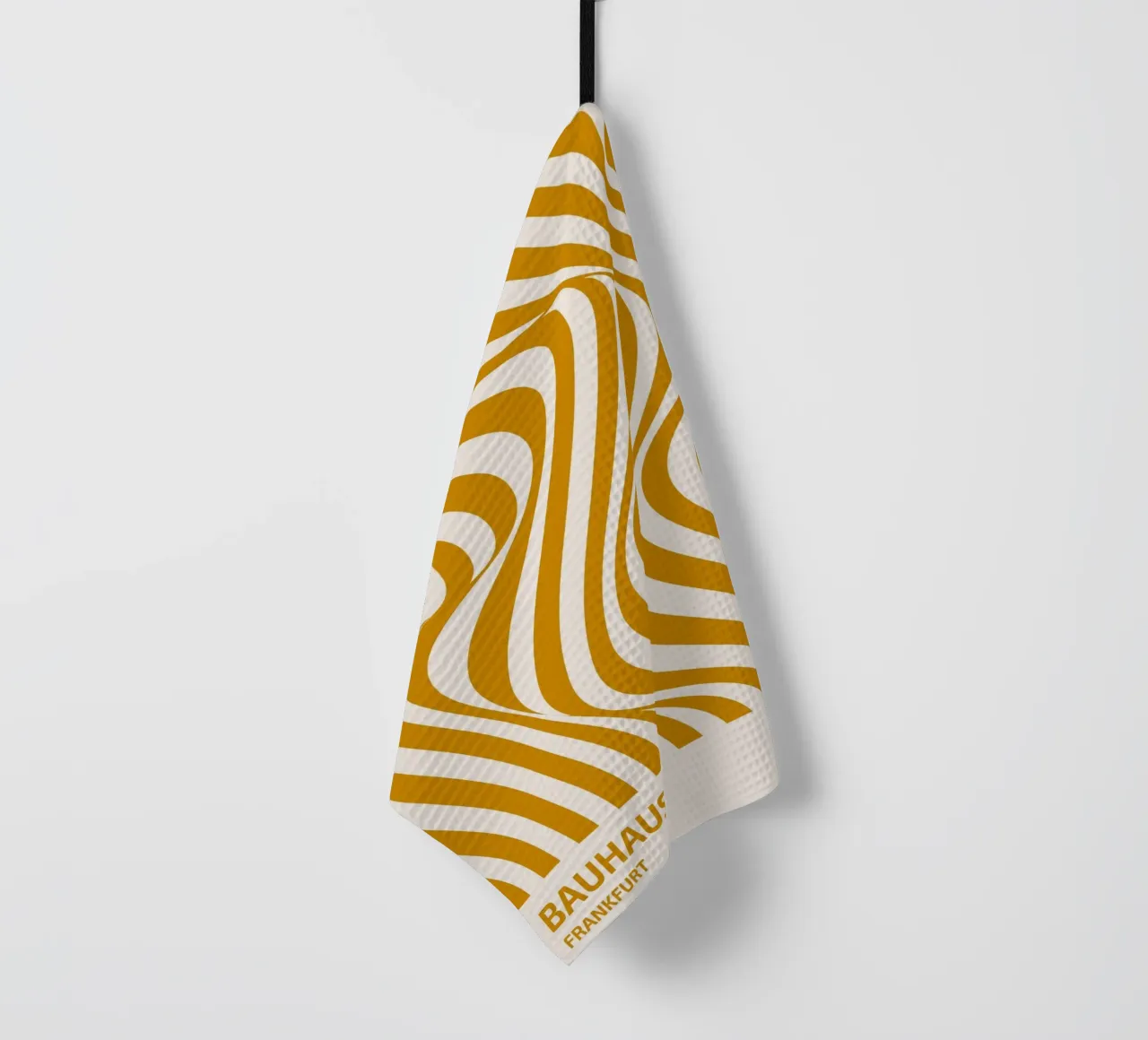 Bauhaus Wave Art - Poster astratto retrò canovaccio da cucina da Studio Vibe