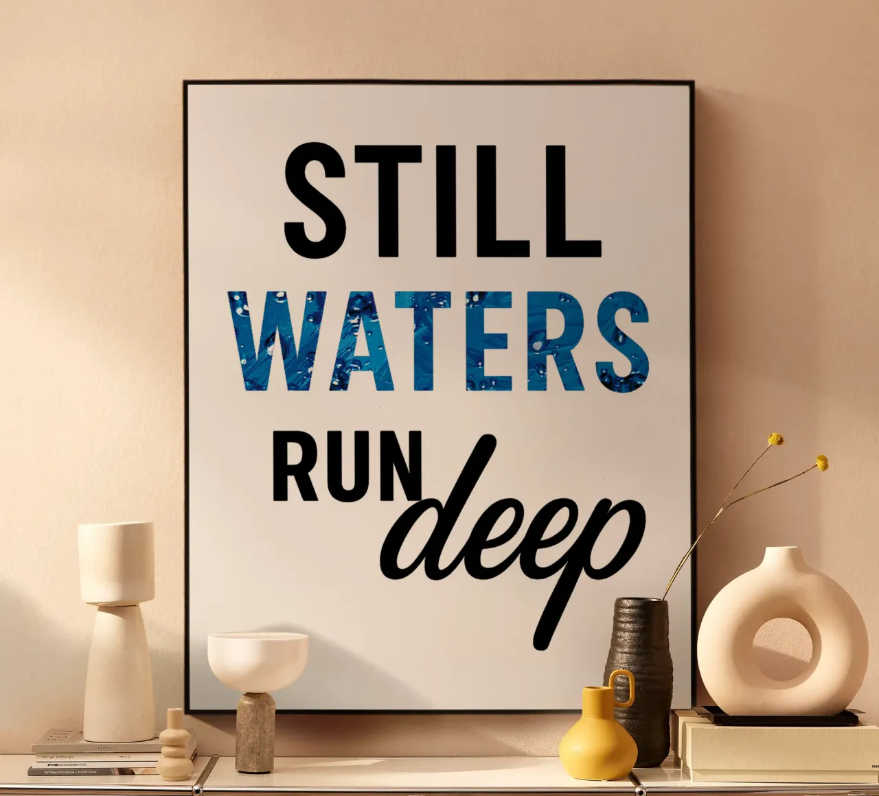 STILL WATERS RUN DEEP alluminio dibond da Vintage Van Gogh
