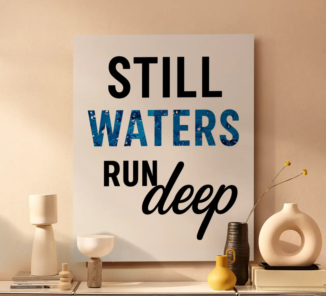 STILL WATERS RUN DEEP alluminio dibond da Vintage Van Gogh
