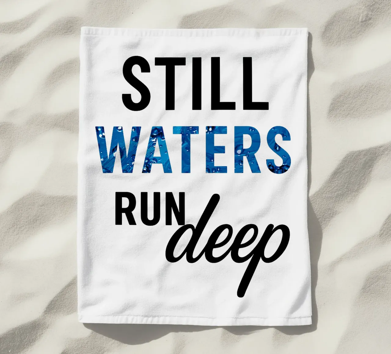 STILL WATERS RUN DEEP telo mare da Vintage Van Gogh