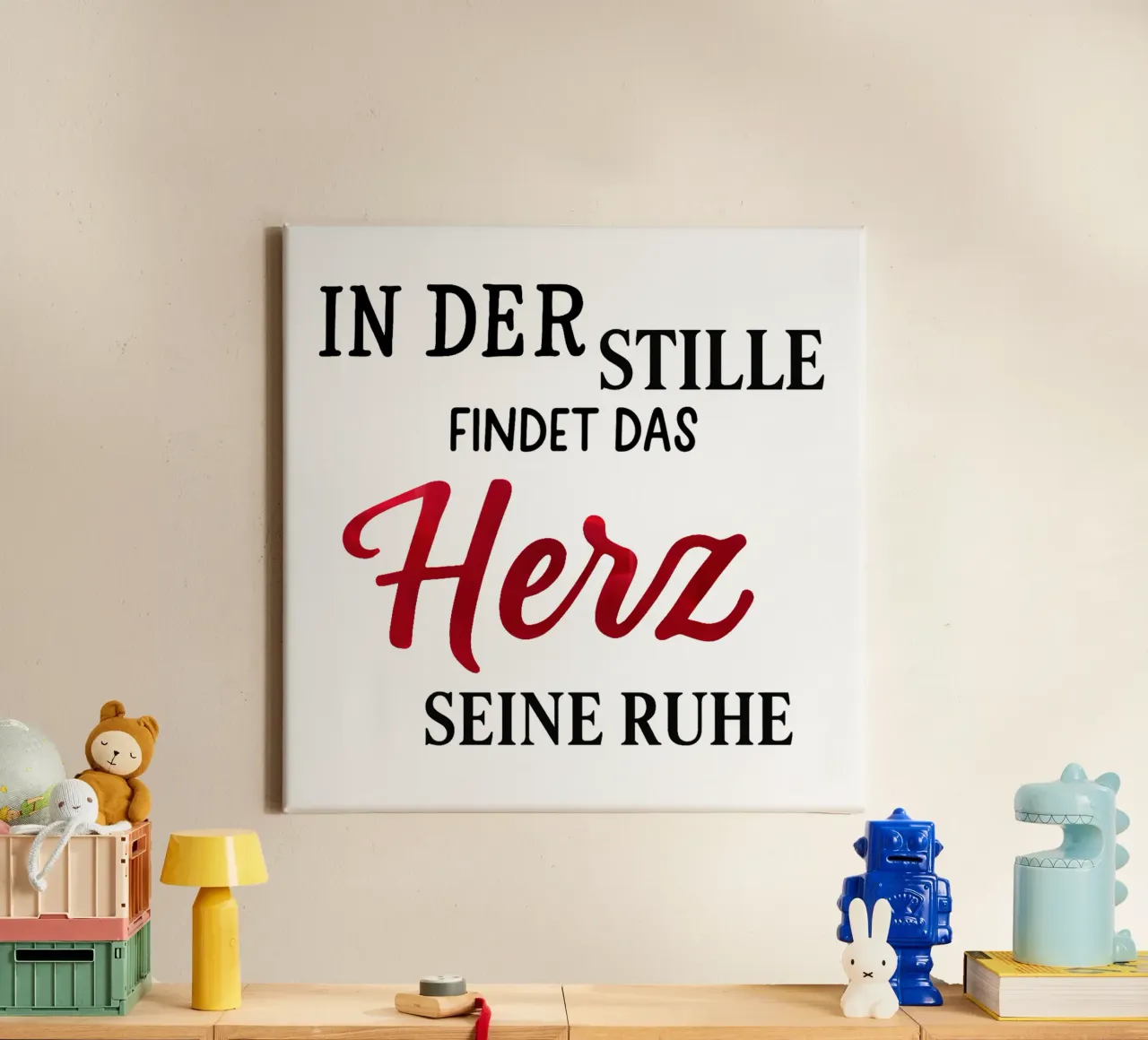 IN DER STILLE FINDET DAS HERZ SEINE RUHE canvas by Vintage Van Gogh