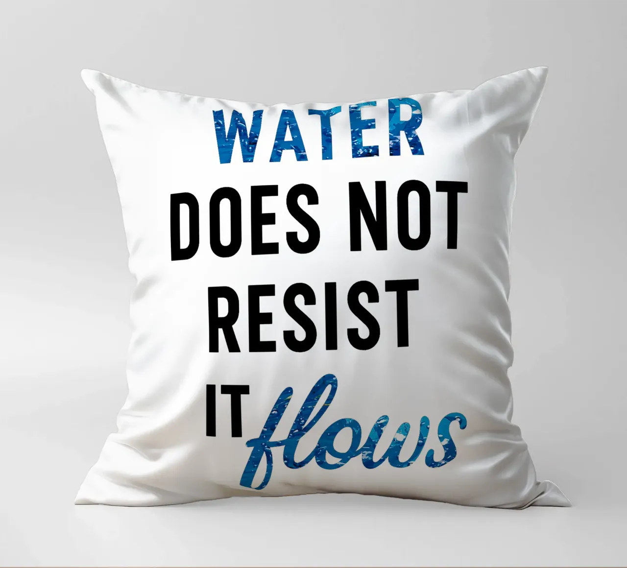 WATER DOES NOT RESIST - IT FLOWS cuscino da Vintage Van Gogh