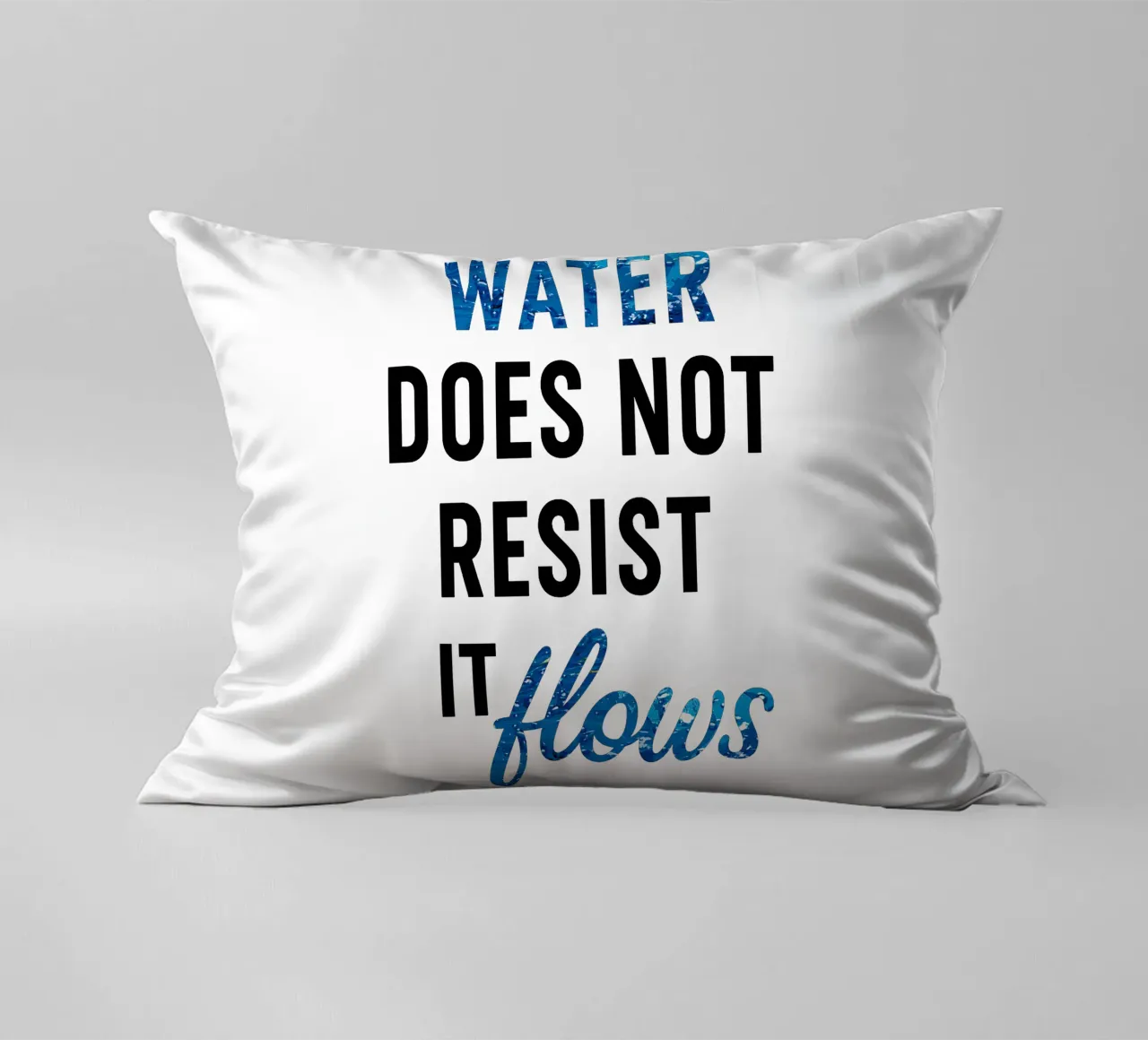 WATER DOES NOT RESIST - IT FLOWS cuscino da Vintage Van Gogh