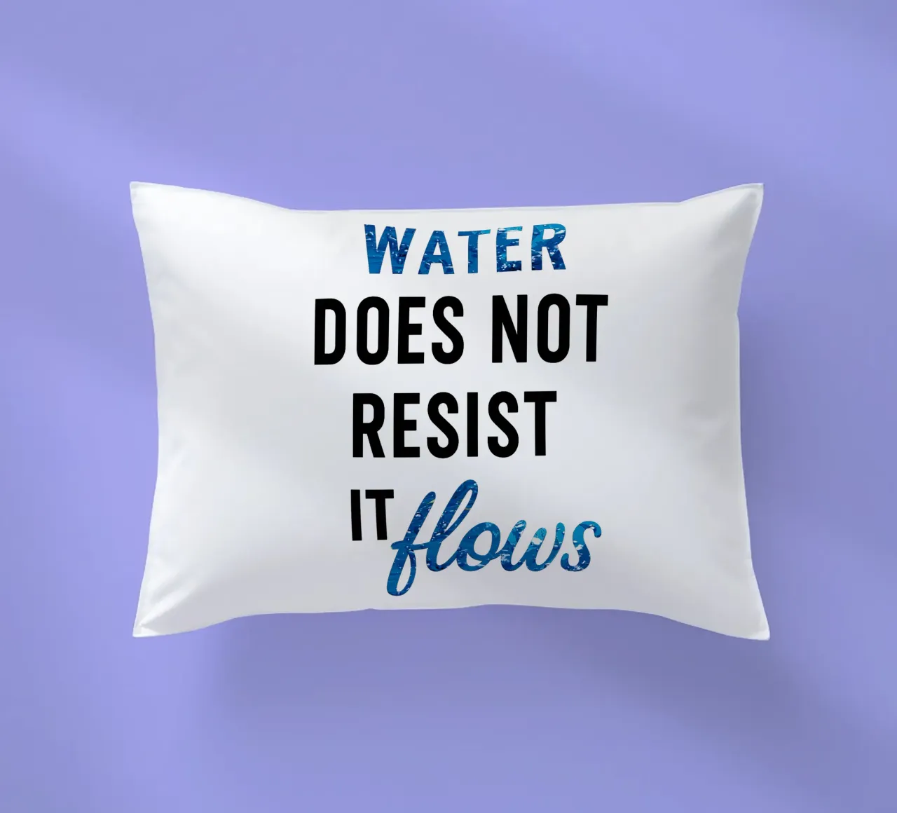 WATER DOES NOT RESIST - IT FLOWS cuscino da Vintage Van Gogh