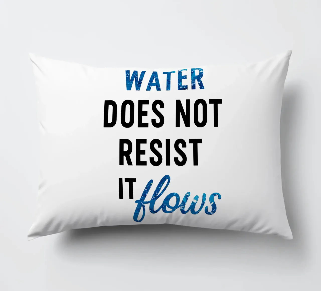 WATER DOES NOT RESIST - IT FLOWS cuscino da Vintage Van Gogh