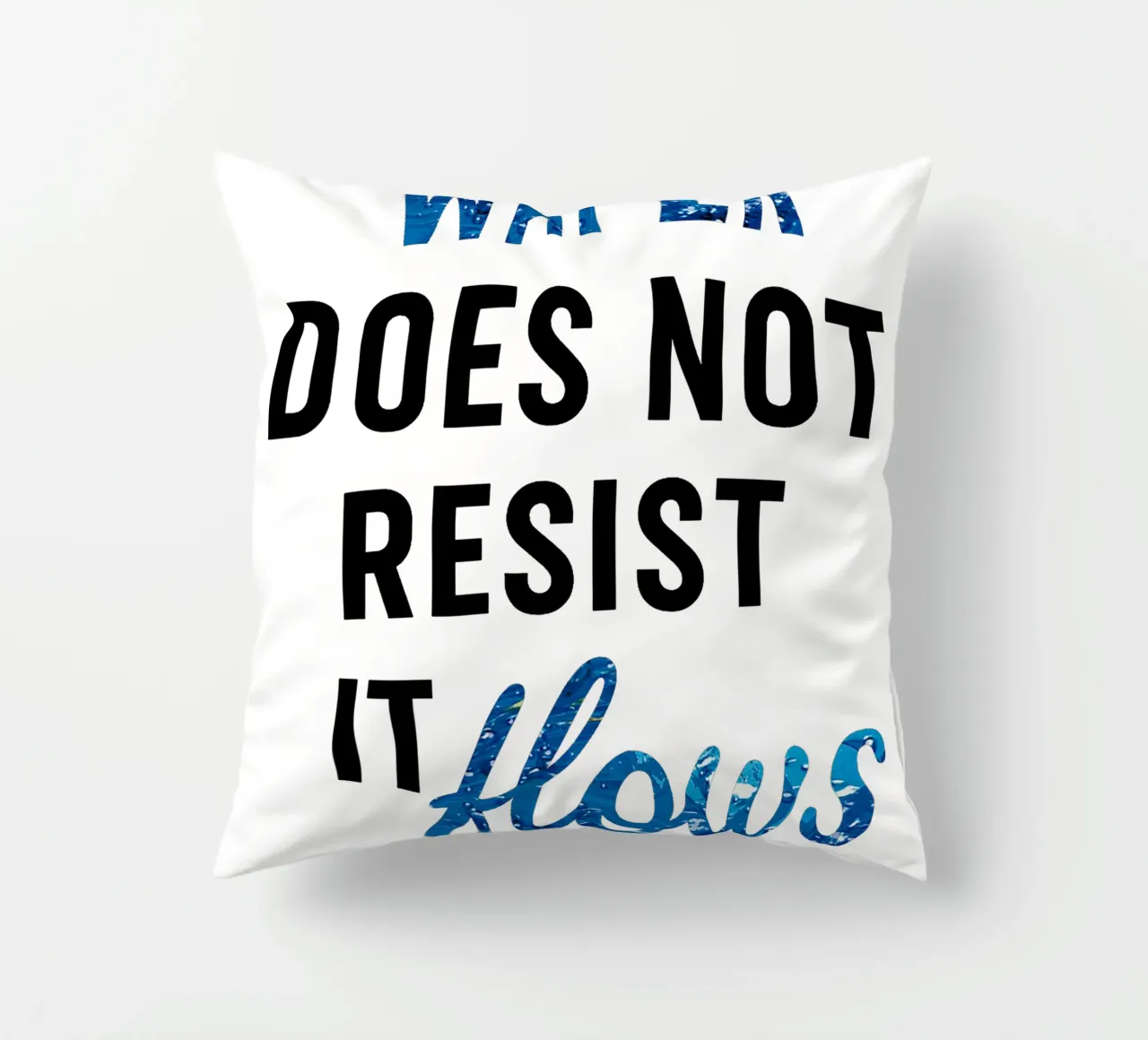 WATER DOES NOT RESIST - IT FLOWS cuscino da Vintage Van Gogh