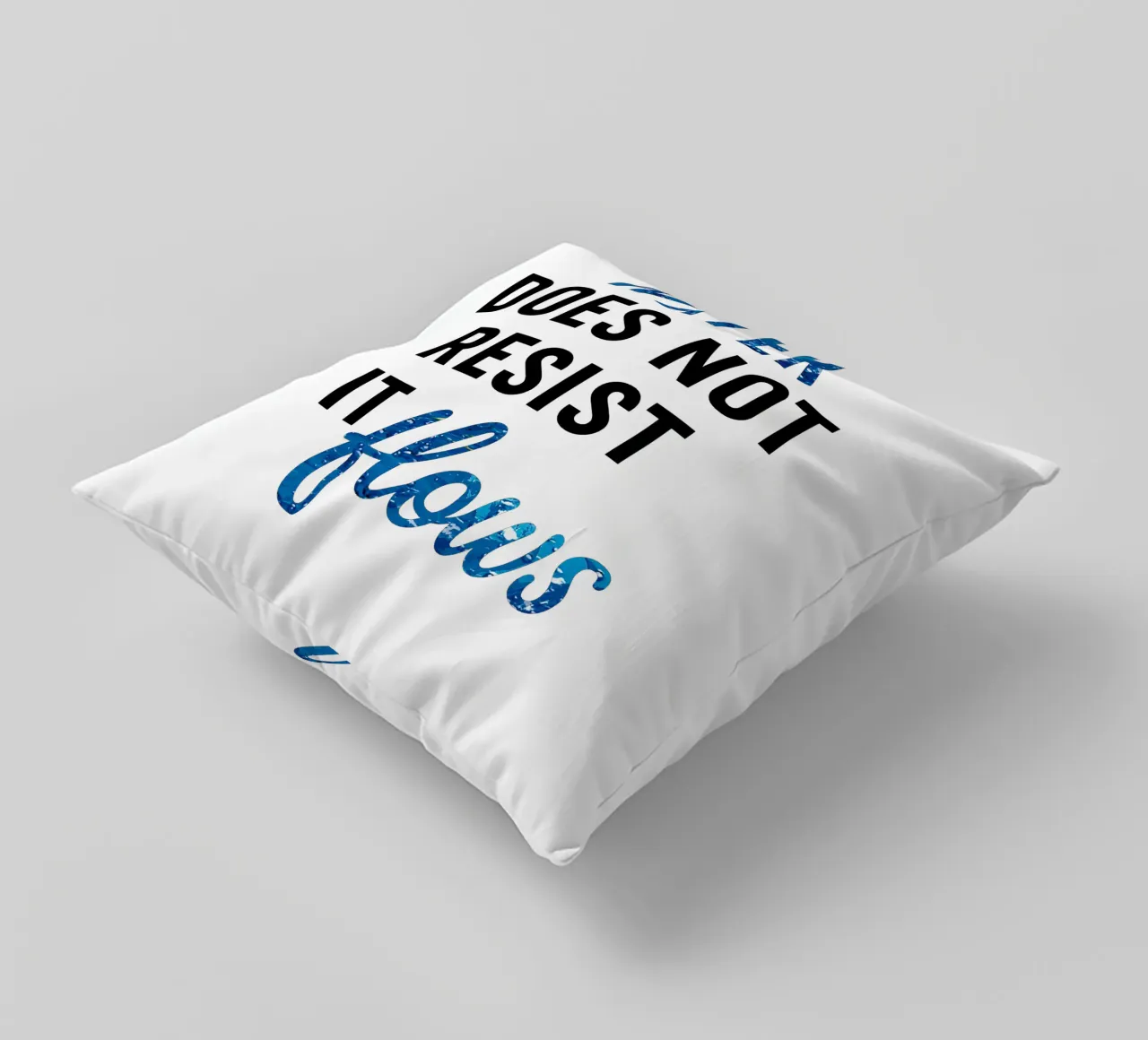 WATER DOES NOT RESIST - IT FLOWS cuscino da Vintage Van Gogh