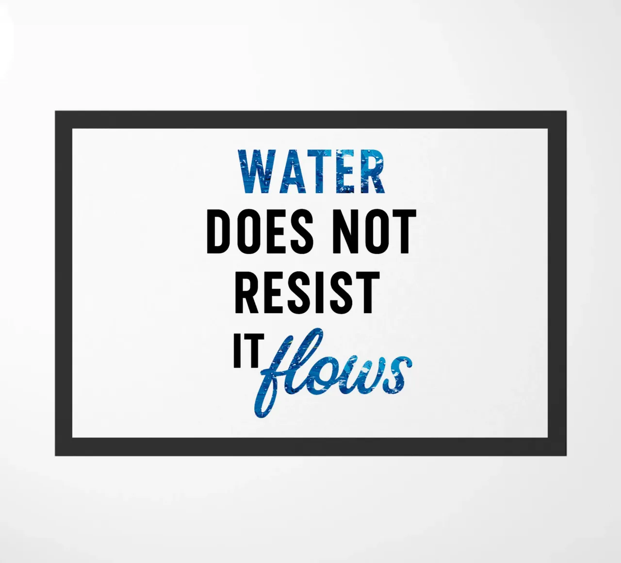 WATER DOES NOT RESIST - IT FLOWS zerbino da Vintage Van Gogh