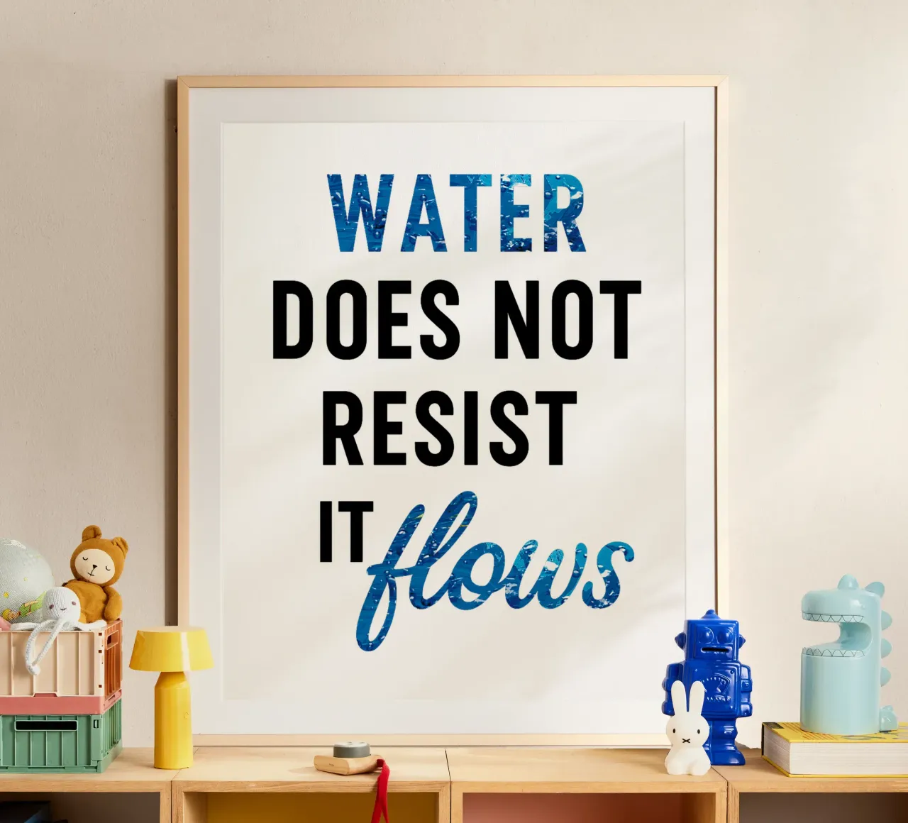WATER DOES NOT RESIST - IT FLOWS carta hahnemühle da Vintage Van Gogh