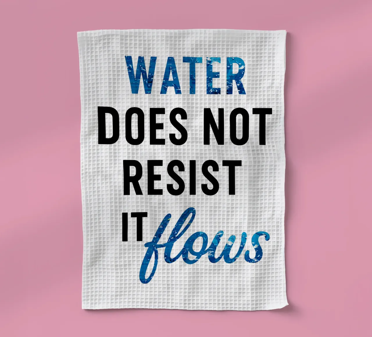 WATER DOES NOT RESIST - IT FLOWS canovaccio da cucina da Vintage Van Gogh