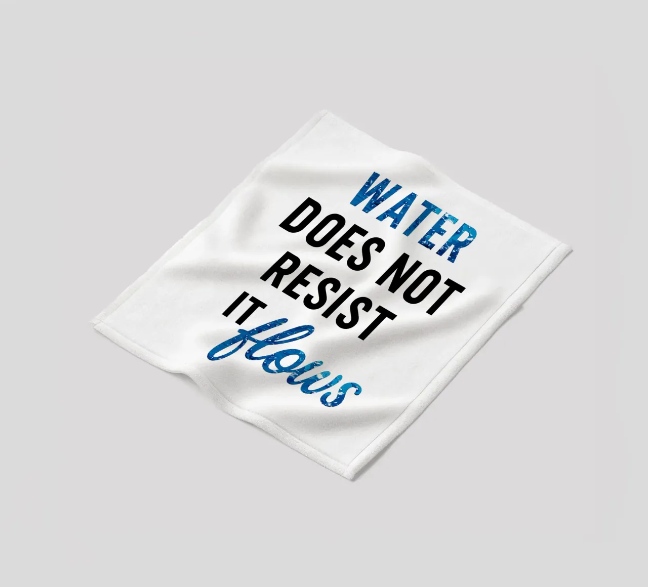 WATER DOES NOT RESIST - IT FLOWS coperta in pile da Vintage Van Gogh