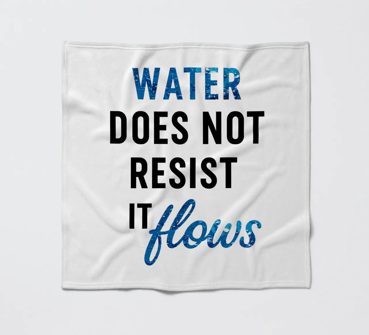 WATER DOES NOT RESIST - IT FLOWS coperta in pile da Vintage Van Gogh