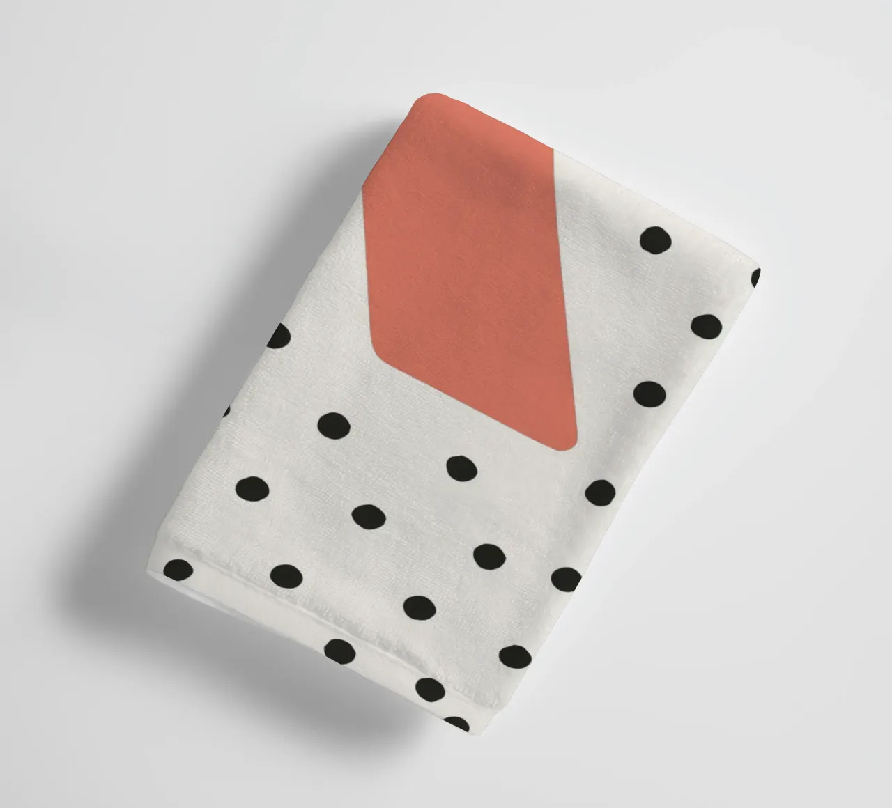 Initial K on dot pattern - Scandinavian style towel by KidzStudio
