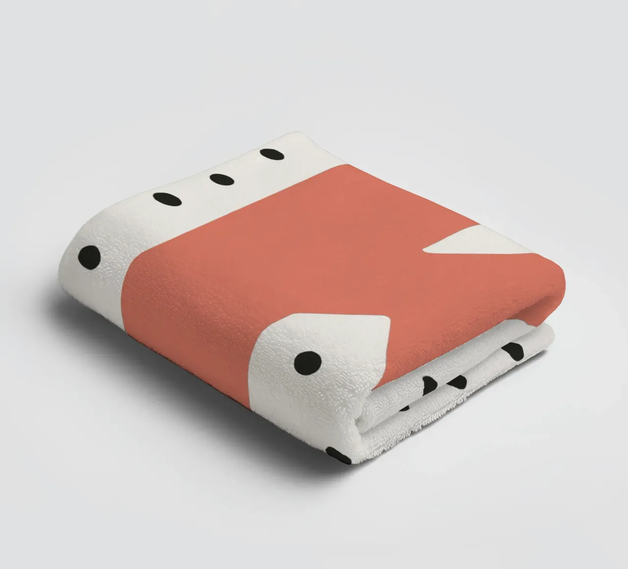 Initial K on dot pattern - Scandinavian style towel by KidzStudio
