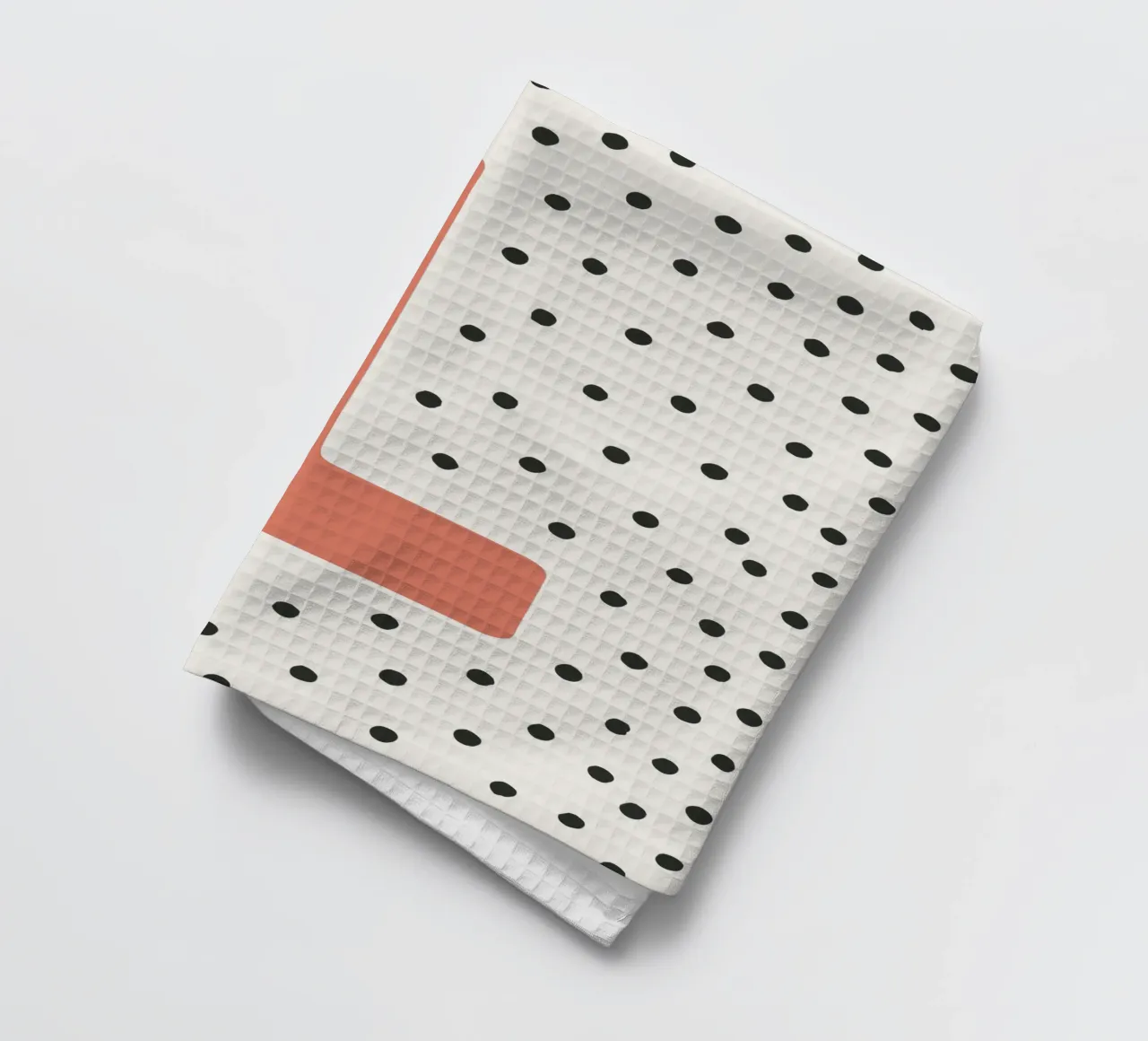 Initial L on dot pattern - Scandinavian style tea towel by KidzStudio