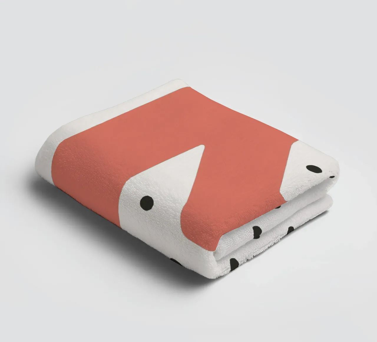 Initial M on dot pattern - Scandinavian style towel by KidzStudio