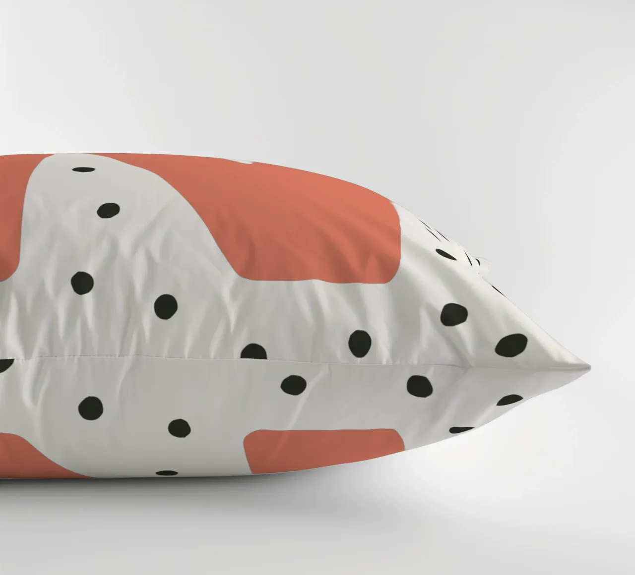 Initial N on dot pattern - Scandinavian style decorative cushion by KidzStudio