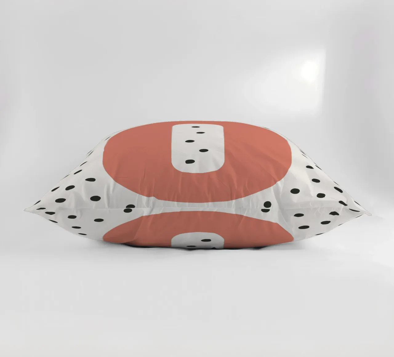Initial O on dot pattern - Scandinavian style decorative cushion by KidzStudio