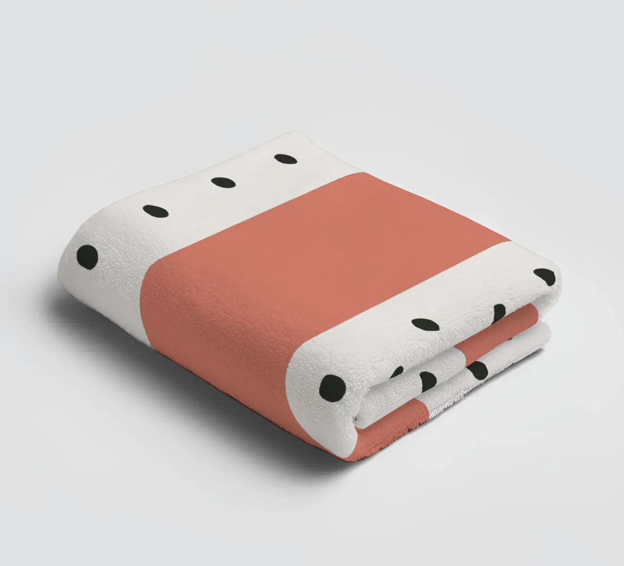 Initial O on dot pattern - Scandinavian style towel by KidzStudio