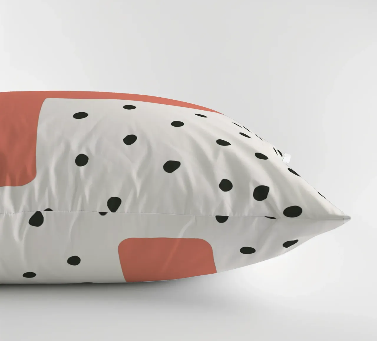 Initial P on dot pattern - Scandinavian style decorative cushion by KidzStudio