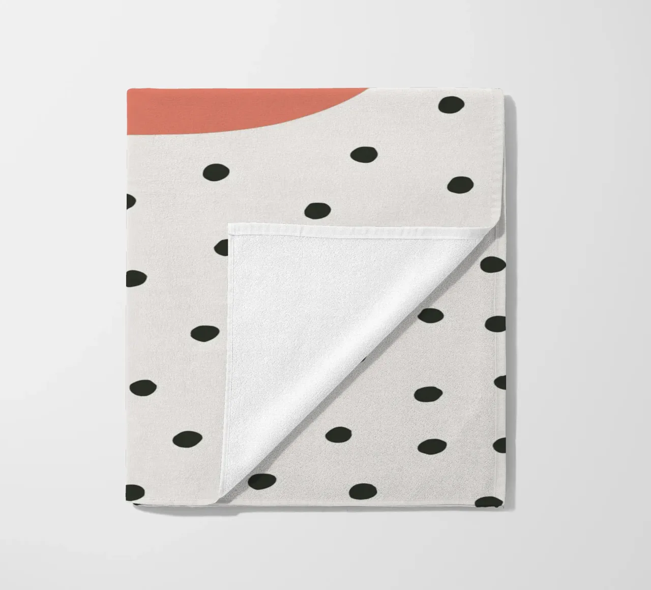 Initial P on dot pattern - Scandinavian style beach towel by KidzStudio