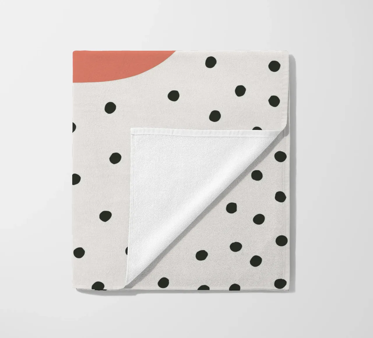 Initial P on dot pattern - Scandinavian style beach towel by KidzStudio