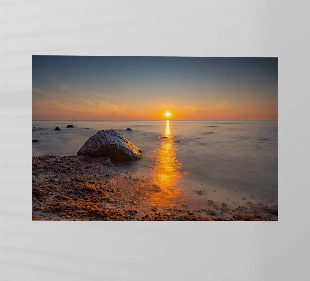 Tramonto sul Mar Baltico a Rügen pellicola backlit da Marcus Beckert | Fotografie