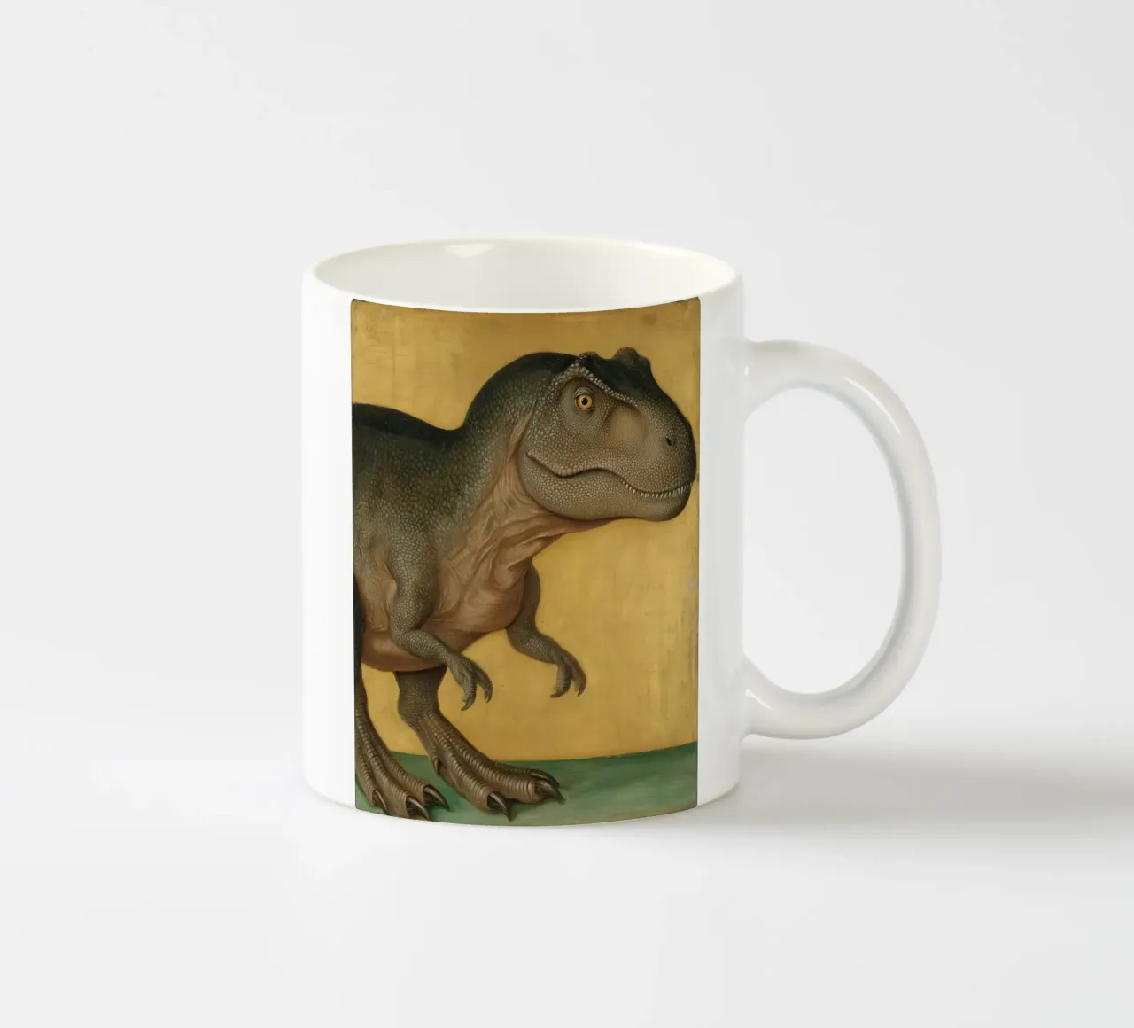 T-Rex Monsters & Dinosaurs Wall Art – Creative Poster ceramic mug by Kaji