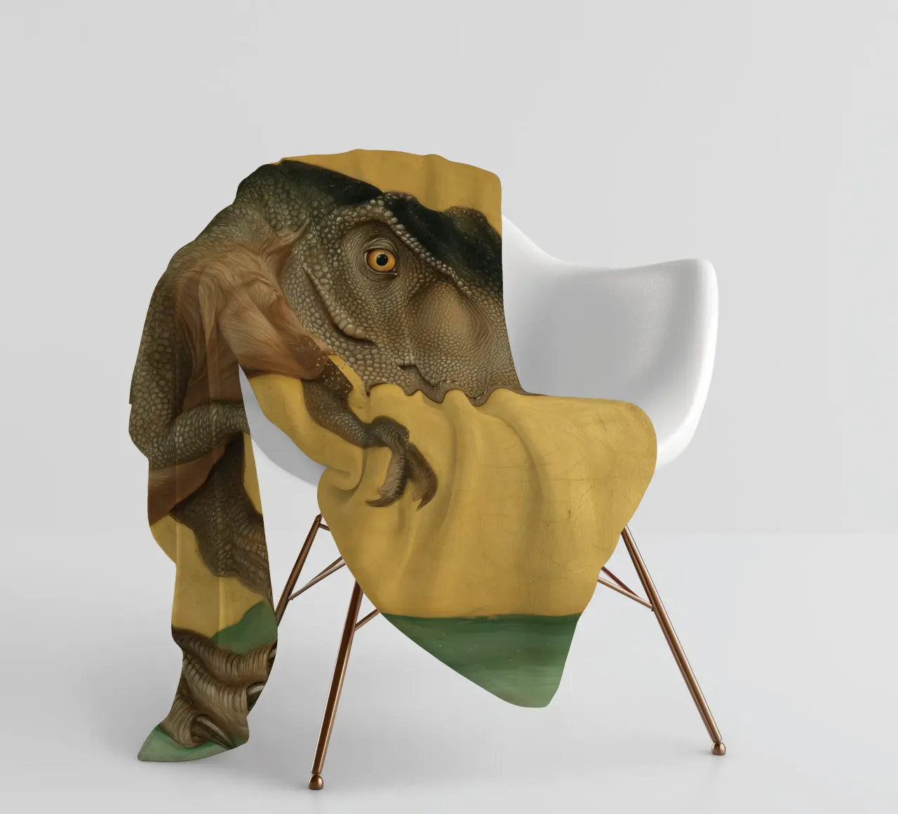T-Rex Monsters & Dinosaurs Wall Art – Creative Poster fleece blanket by Kaji