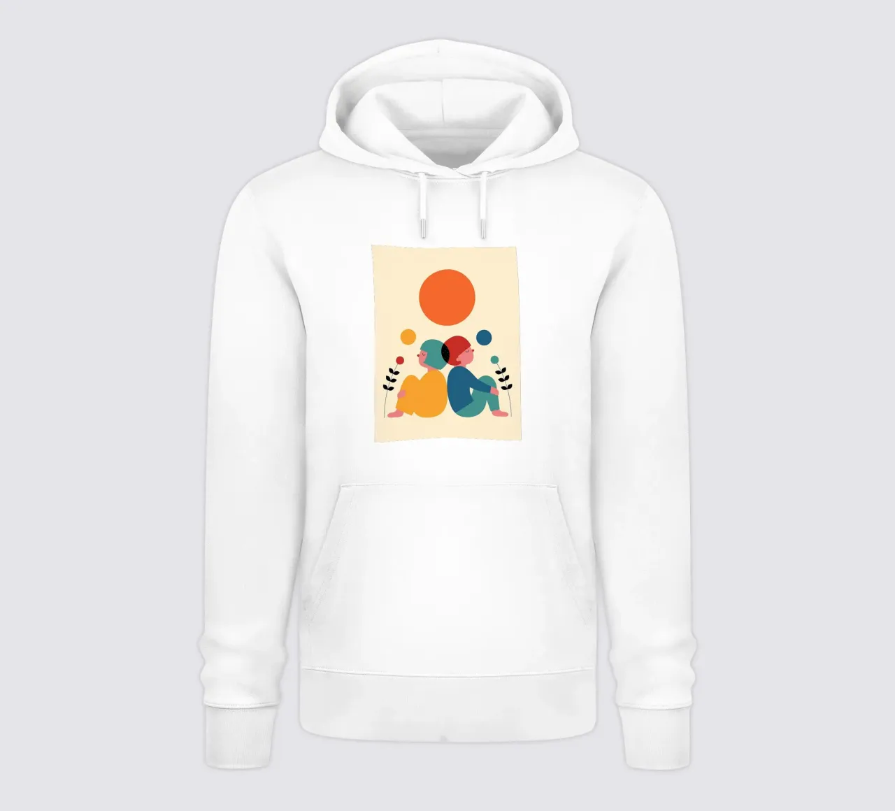 appoggiarsi l'uno all'altro felpa con cappuccio da frea shop