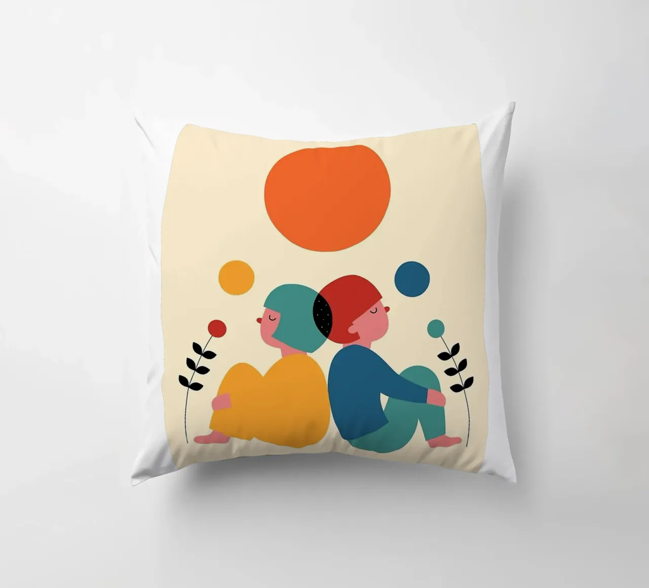 appoggiarsi l'uno all'altro cuscino da frea shop
