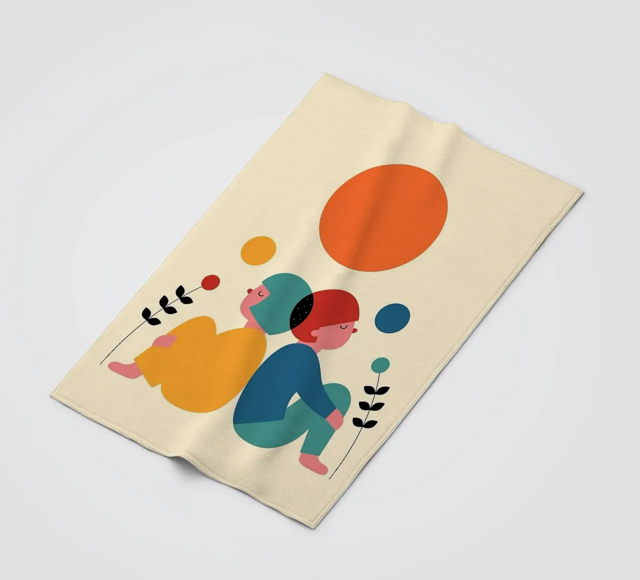 appoggiarsi l'uno all'altro coperta in pile da frea shop