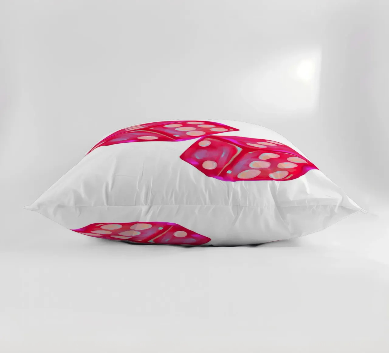 Stampa pop art "Perspective" di Groovy 1970s Dice cuscino da homdeco