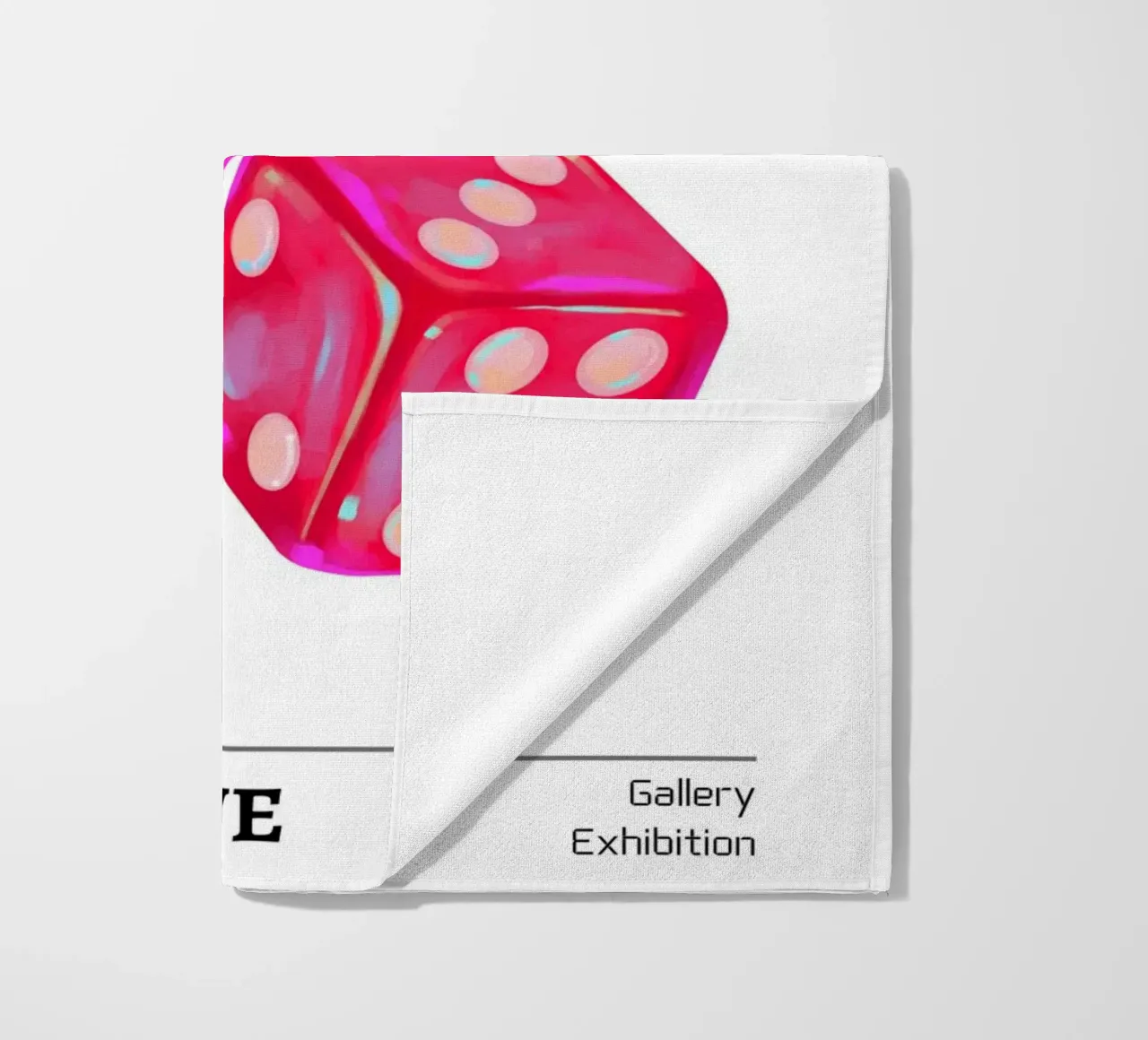 Stampa pop art "Perspective" di Groovy 1970s Dice telo mare da homdeco