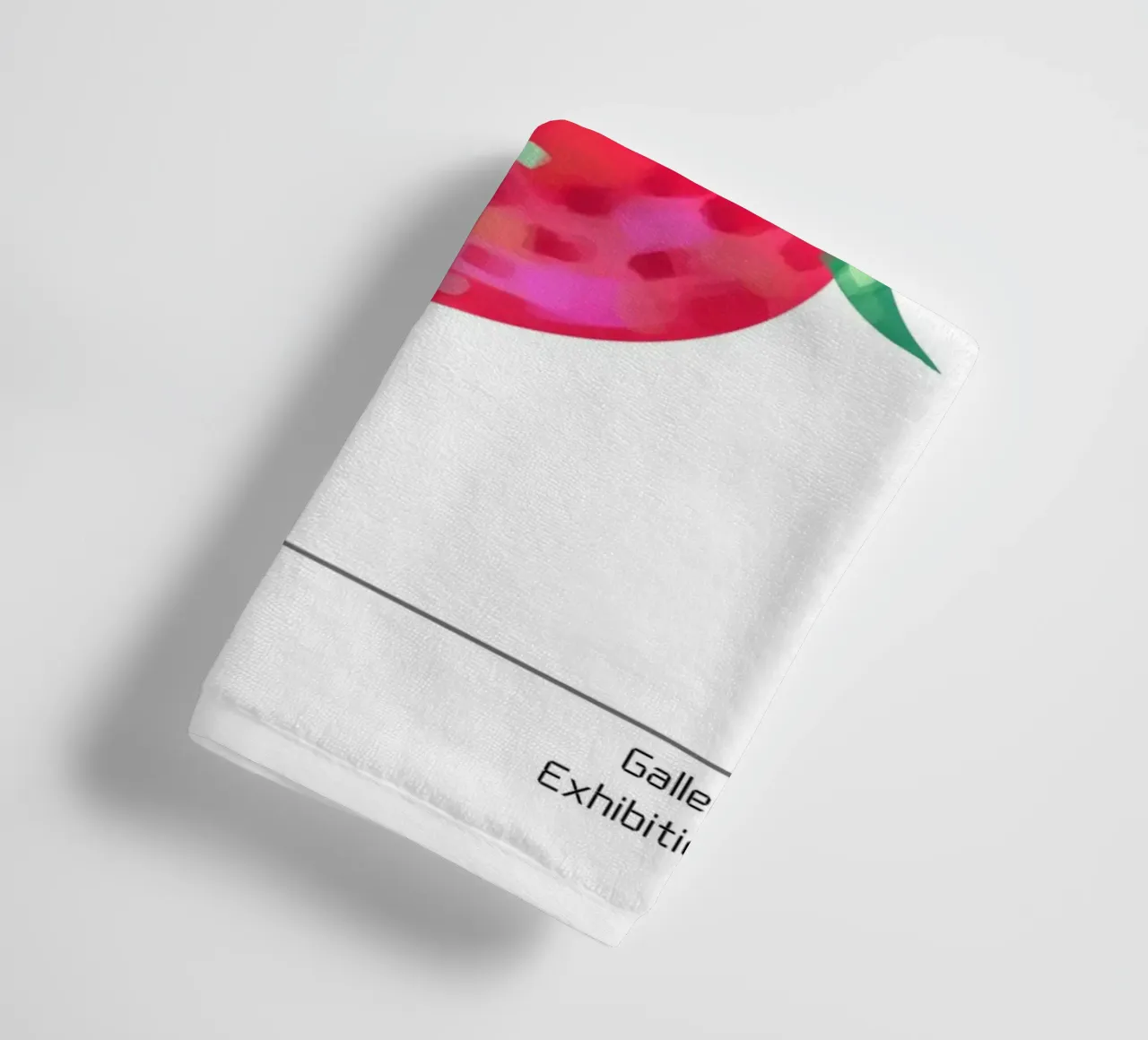 Groovy 1970s Strawberry "Intuition" Pop Art Print towel by homdeco