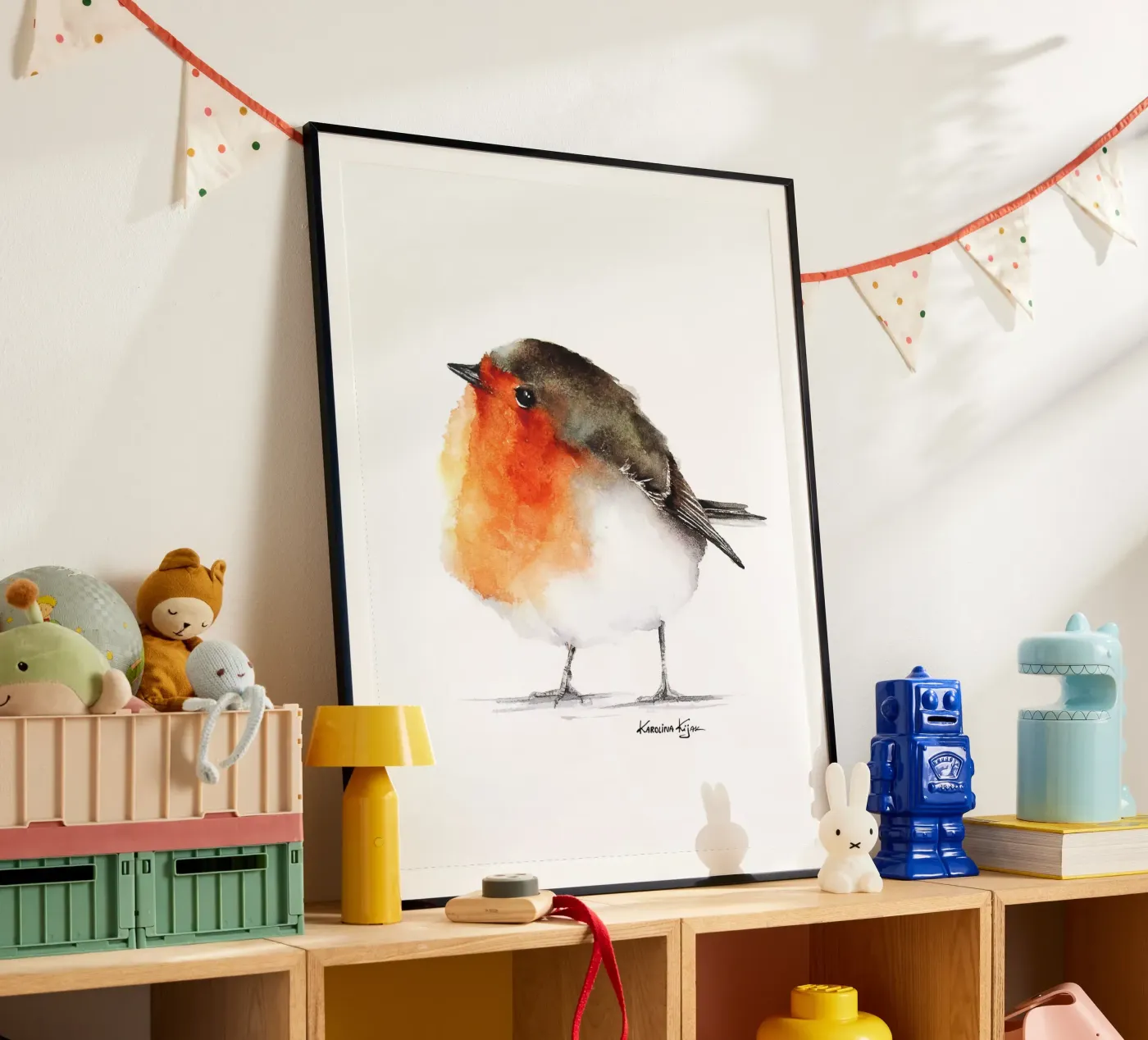 Robin bird poster da Karolina Kijak