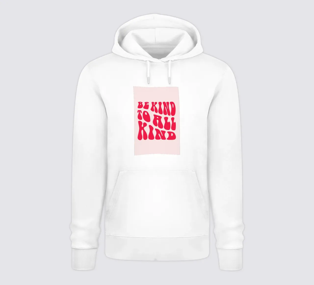"Be Kind To All Kind" Retro Quote - Groovy Message Art sudadera con capucha de homdeco