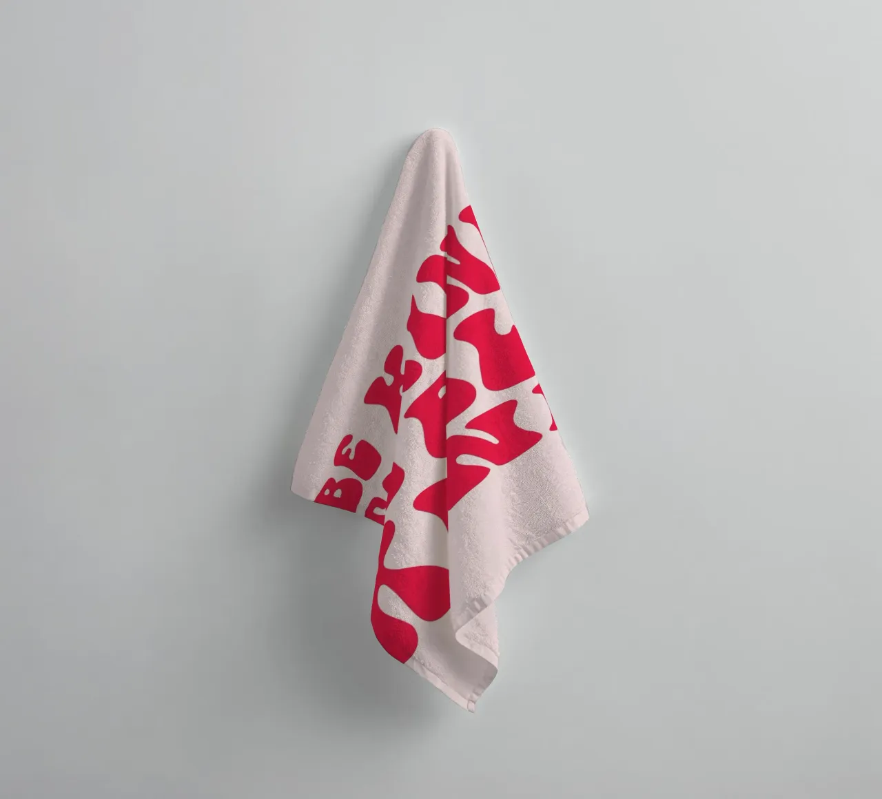 "Be Kind To All Kind" Citation rétro - Groovy Message Art serviette de bain de homdeco